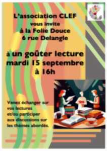 photo Goûter Lecture - par l'association CLEF