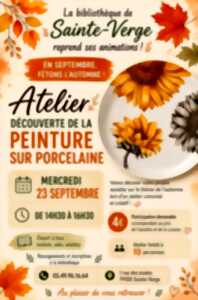 photo Atelier découverte de la peinture sur porcelaine