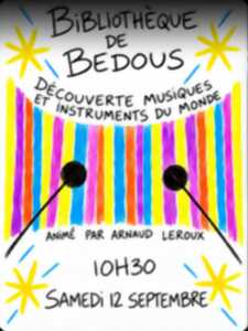 Découverte musiques et instruments du monde.