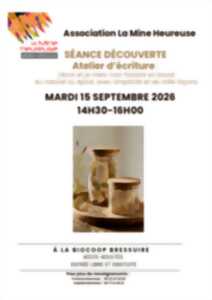 Atelier découverte d'écriture