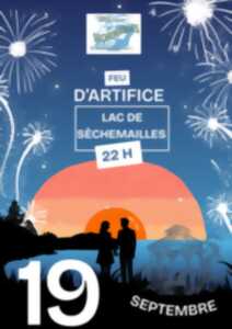Feu d'artifice au lac de Séchemailles