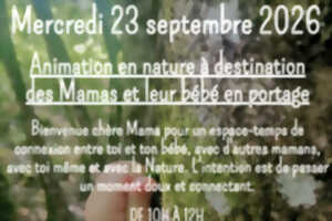 photo Atelier nature maman bébé