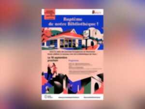 Baptême de la bibliothèque de Haux dans le cadre des Journées européennes du Patrimoine - avec visite de l'église et marche