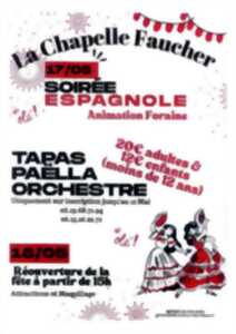 Soirée espagnole et animation foraine